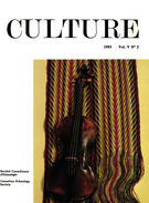 Couverture de Volume 5, numéro 2, 1985, p. 3-123, Culture
