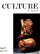 Couverture de Volume 8, numéro 2, 1988, p. 3-112, Culture
