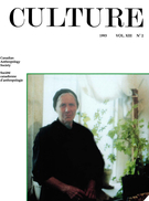 Couverture de Volume 13, numéro 2, 1993, p. 5-128, Culture