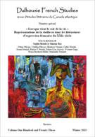 Couverture de « Lorsque vient le soir de la vie ». Représentations de la vieillesse dans les littératures d’expression française du XXIe siècle, Numéro 123, hiver 2023, p. 3-132, Dalhousie French Studies