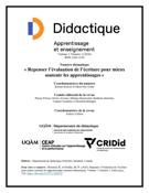 Couverture du numéro 'Repenser l’évaluation de l’écriture pour mieux soutenir les apprentissages' de la revue 'Didactique'