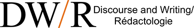 Logo pour Discourse and Writing/Rédactologie