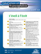 Couverture de L’éveil à l’écrit, Volume 34, numéro 2, automne 2006, p. 1-235, Éducation et francophonie