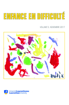 Couverture de Volume 5, novembre 2017, p. 5-161, Enfance en difficulté