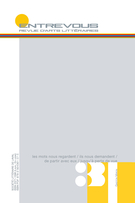 Couverture du numéro 'Numéro 31, 2026' de la revue 'Entrevous'