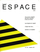 Couverture de Volume 4, numéro 1, septembre 1987, p. 4-30, Espace Sculpture