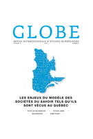 Couverture de Les enjeux du modèle des sociétés du savoir tels qu’ils sont vécus au Québec, Volume 17, numéro 2, 2014, p. 13-242, Globe