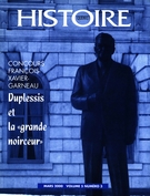 Couverture de Duplessis et la « grande noirceur », Volume 5, numéro 3, mars 2000, p. 3-35, Histoire Québec