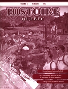 Couverture de Volume 13, numéro 1, 2007, p. 3-54, Histoire Québec