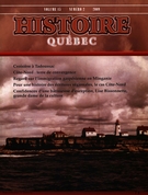 Couverture de Volume 15, numéro 2, 2009, p. 4-46, Histoire Québec