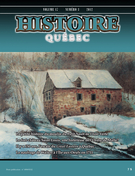Couverture de Volume 17, numéro 3, 2012, p. 4-45, Histoire Québec