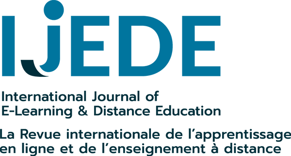 Logo de la revue International Journal of E-Learning & Distance Education / Revue internationale de l’apprentissage en ligne et de l’enseignement à distance