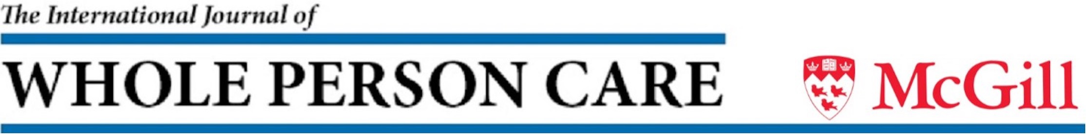 Logo pour The International Journal of Whole Person Care