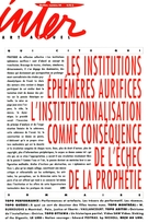 Couverture de Numéro 44, été 1989, p. 15-65, Inter