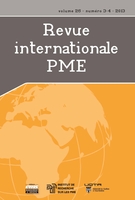 Couverture de Volume 26, numéro 3-4, 2013, p. 7-240, Revue internationale P.M.E.