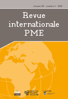 Couverture de Volume 30, numéro 1, 2017, p. 7-194, Revue internationale P.M.E.