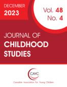 Couverture de Volume 48, numéro 4, décembre 2023, p. 1-66, Journal of Childhood Studies