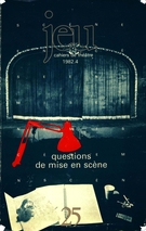 Couverture de Questions de mise en scène, Numéro 25 (4), 1982, p. 5-294, Jeu