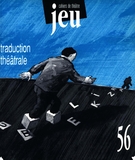 Couverture de Traduction théâtrale, Numéro 56, septembre 1990, p. 7-224, Jeu
