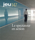 Couverture de Le spectateur en action, Numéro 147 (2), 2013, p. 4-176, Jeu