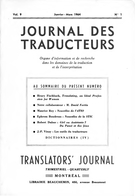 Couverture de Volume 9, numéro 1, 1er trimestre 1964, p. 3-35, Journal des traducteurs / Translators' Journal