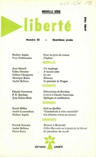 Couverture de Volume 4, numéro 22, avril 1962, p. 194-288, Liberté
