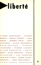 Couverture de Volume 9, numéro 3 (51), mai–juin 1967, p. 2-93, Liberté