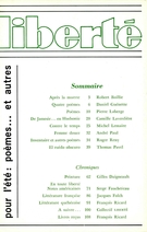 Couverture de Volume 18, numéro 3 (105), mai–juin 1976, p. 3-111, Liberté
