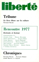 Couverture de Volume 20, numéro 4-5 (118-119), juillet–octobre 1978, p. 3-256, Liberté