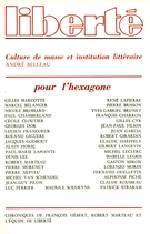 Couverture de Pour l'Hexagone, Volume 20, numéro 6 (120), novembre–décembre 1978, p. 3-132, Liberté