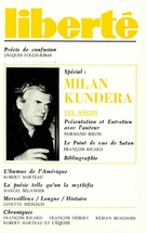 Couverture de Spécial Milan Kundera, Volume 21, numéro 1 (121), janvier–février 1979, p. 5-143, Liberté