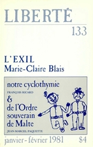 Couverture de Le territoire imaginaire de la culture, Volume 23, numéro 1 (133), janvier–février 1981, p. 3-122, Liberté