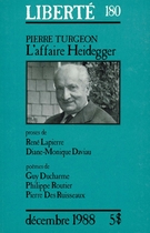 Couverture de Volume 30, numéro 6 (180), décembre 1988, p. 3-121, Liberté