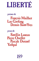 Couverture de Volume 32, numéro 3 (189), juin 1990, p. 4-93, Liberté