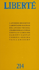 Couverture de Volume 36, numéro 4 (214), août 1994, p. 4-205, Liberté