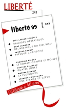 Couverture de Volume 41, numéro 3 (243), juin 1999, p. 4-158, Liberté