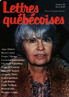 Couverture de Numéro 28, hiver 1982–1983, p. 9-85, Lettres québécoises
