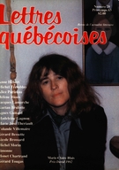 Couverture de Numéro 29, printemps 1983, p. 9-81, Lettres québécoises