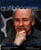 Couverture de Numéro 99, automne 2000, p. 5-64, Lettres québécoises