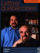 Couverture de Numéro 109, printemps 2003, p. 3-64, Lettres québécoises