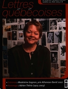Couverture de Numéro 112, hiver 2003, p. 3-56, Lettres québécoises