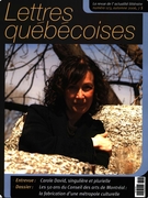 Couverture de Numéro 123, automne 2006, p. 3-72, Lettres québécoises