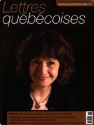 Couverture de Numéro 133, printemps 2009, p. 3-72, Lettres québécoises