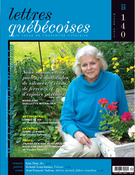 Couverture de Numéro 140, hiver 2010, p. 3-72, Lettres québécoises