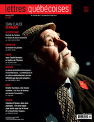 Couverture de Numéro 147, automne 2012, p. 3-72, Lettres québécoises