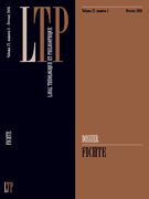Couverture de Fichte, Volume 72, numéro 1, février 2016, p. 5-191, Laval théologique et philosophique