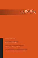 Couverture de Volume 32, 2013, p. 1-150, Lumen