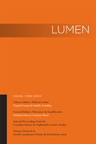 Couverture de Volume 37, 2018, p. 1-230, Lumen