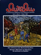 Couverture de Volume 4, numéro 4, hiver 1981, p. 2-23, Lurelu
