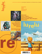 Couverture de Volume 39, numéro 2, automne 2016, p. 5-106, Lurelu